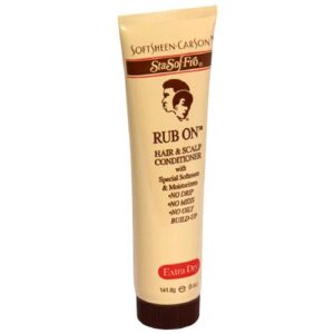 SoftSheen-Carson Rub On Hair & Scalp Conditioner with Special Softeners & Moisturizers, Extra Dry, 5-Ounce Bottles (Pack of 6)