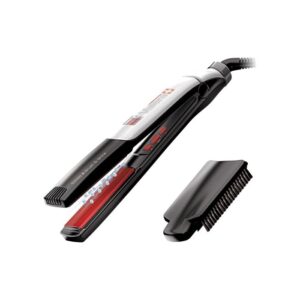 Valera Professional Swiss’X Brush & Shine Combined System For Hair Straightening And Instant Brushing With 5X Ceramic Tourmaline Coated Floating Plates And Detachable Brush (Made In Switzerland)