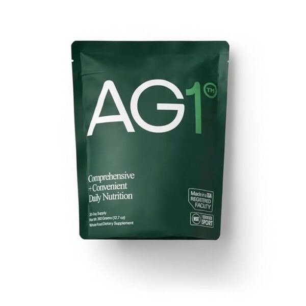 AG1 Athletic Greens – Powder Supplement Pouch 12.7oz/360g (30 Day Supply)